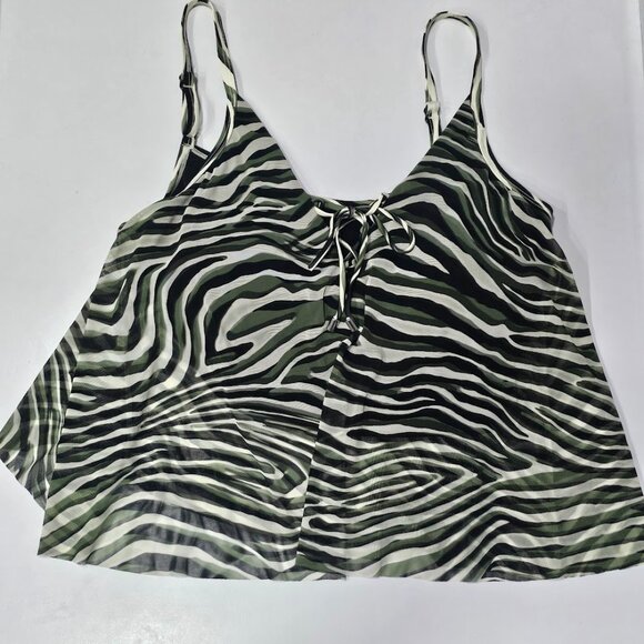 Coco Reef Femme Bra-Sized Mesh Layer Tankini Top - Picture 5 of 10